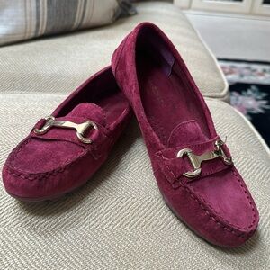 Cynthia Rowley New York suede drivers.